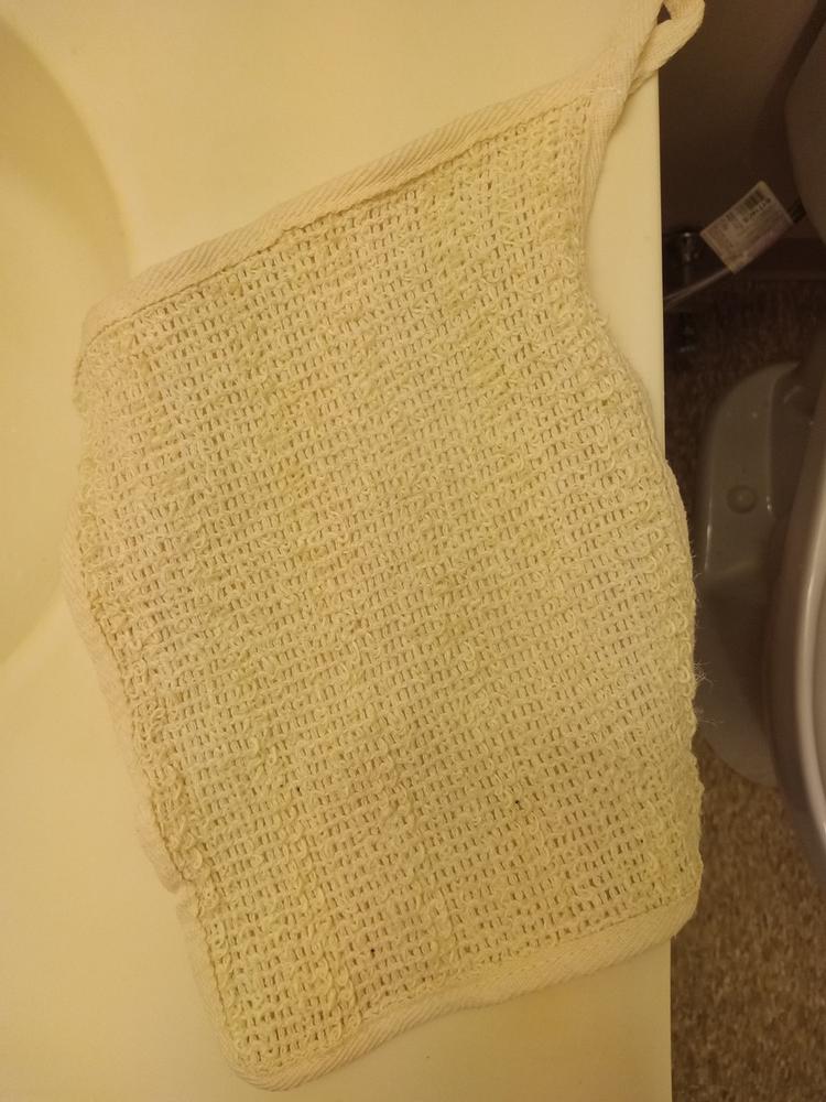 Sisal natural washcloth - Customer Photo From Carolyn Askew