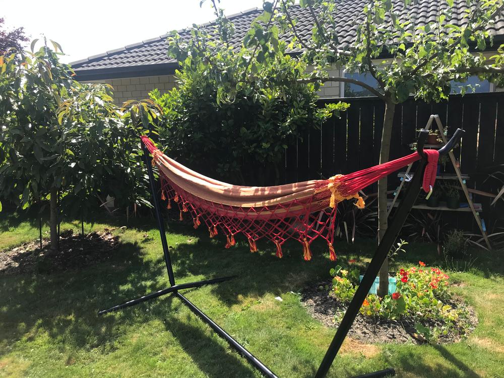 Metal Hammock Stand - Customer Photo From Lesley S.
