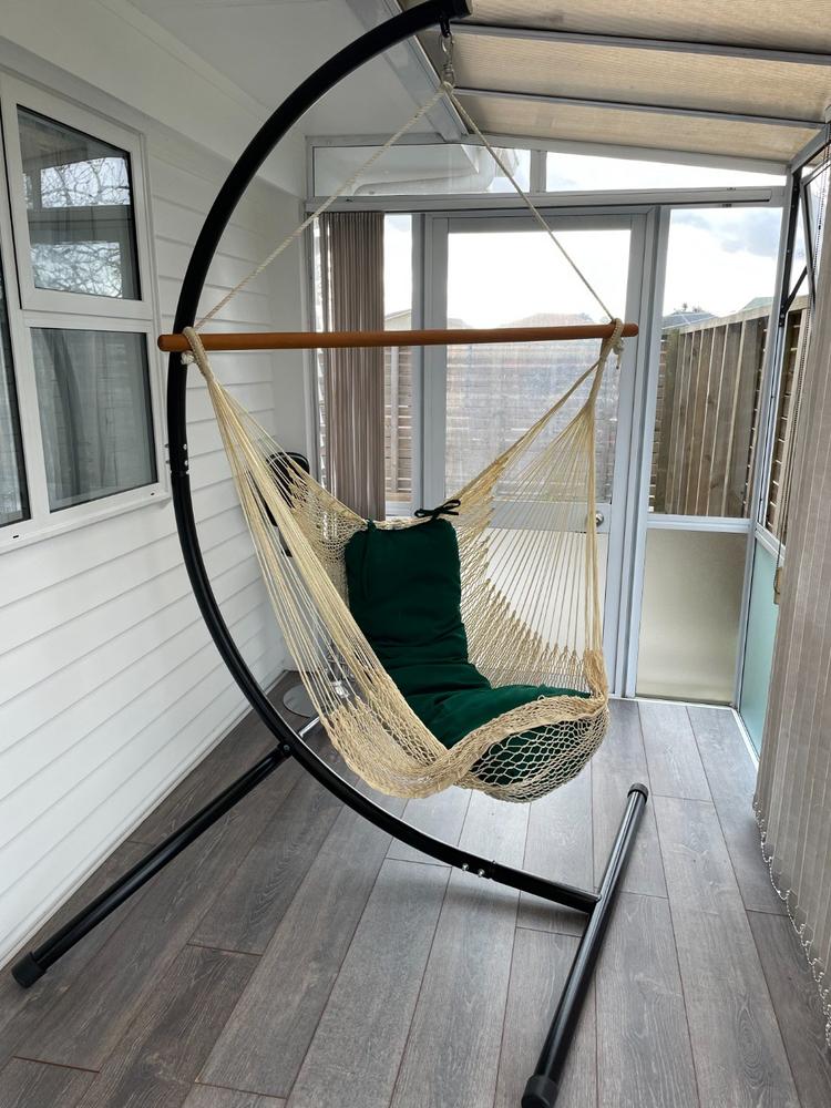 Curved Chair Hammock Stand - Customer Photo From Diane Revell