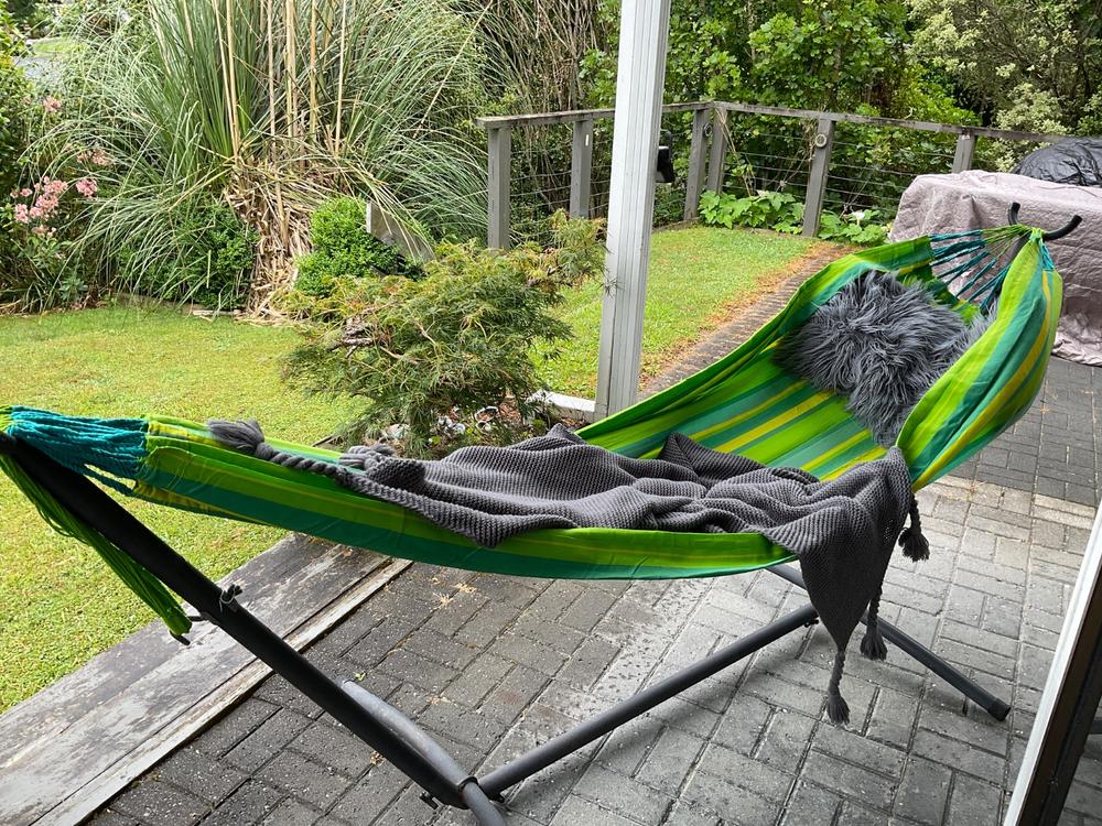 Double Hammock - Lime - Customer Photo From Scott McGrath