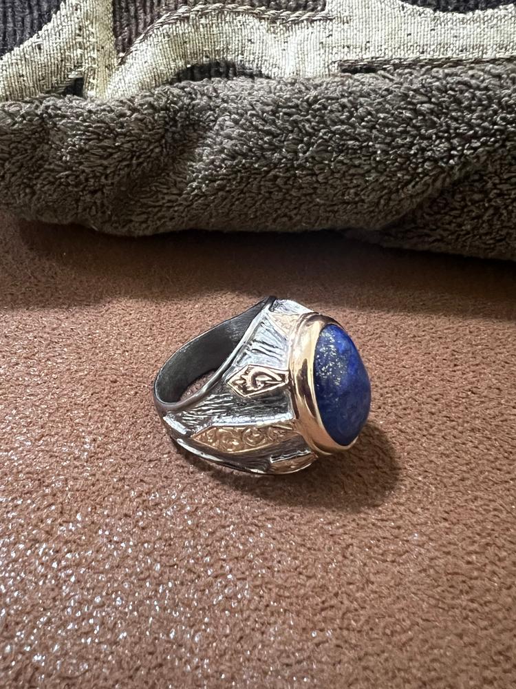 Lapis Lazuli Stone in Silver Ring Lapis Lazuli Stone in Silver Ring