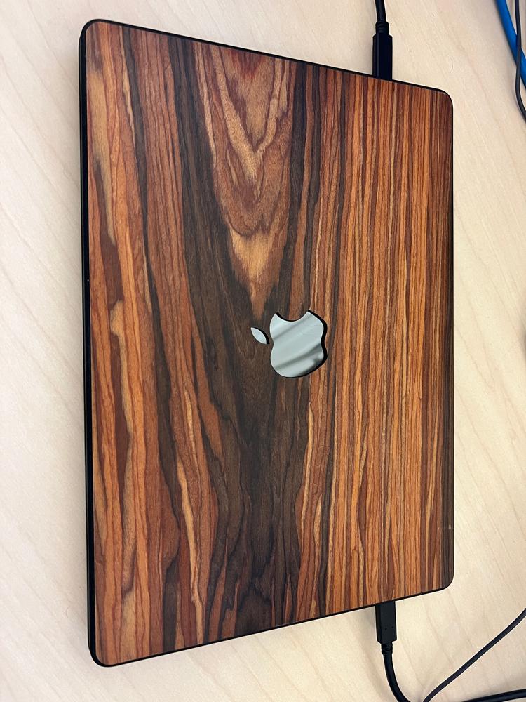 MacBook Wood Case - Customer Photo From David