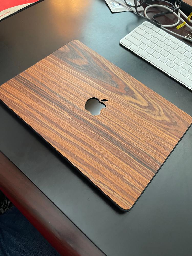 MacBook Wood Skin - Customer Photo From Alex E