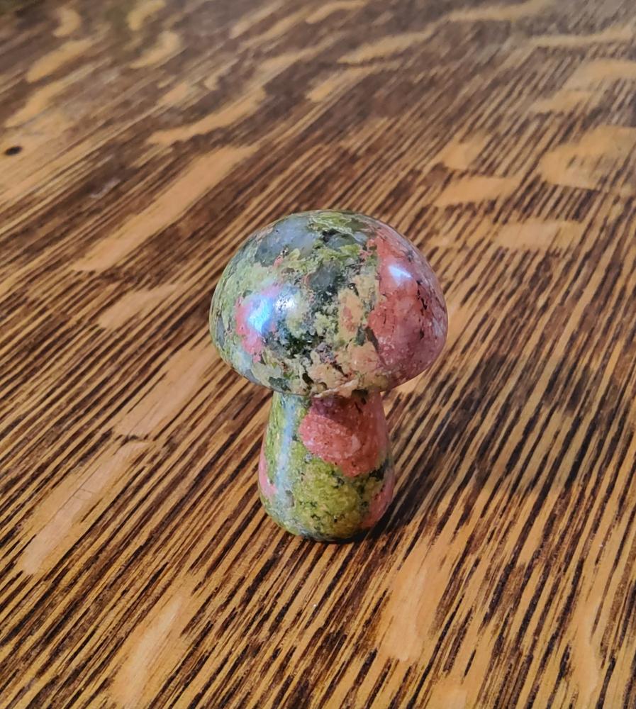 Unakite Mushroom - Customer Photo From Linda A.