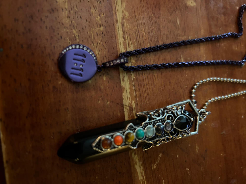 Chakra Point Necklace - Customer Photo From Sharon N.