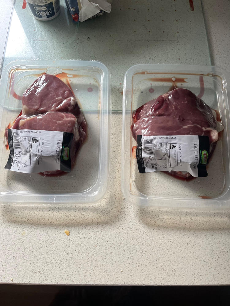 Carnivore Steak Box- RECEIVE 2x200g Porterhouse Steaks FREE! - Customer Photo From Tracey Q.