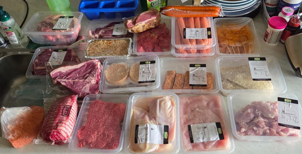 EOFY Meat Box- GET 2x200g Scotch Fillet Steaks FREE - Customer Photo From Kara B.