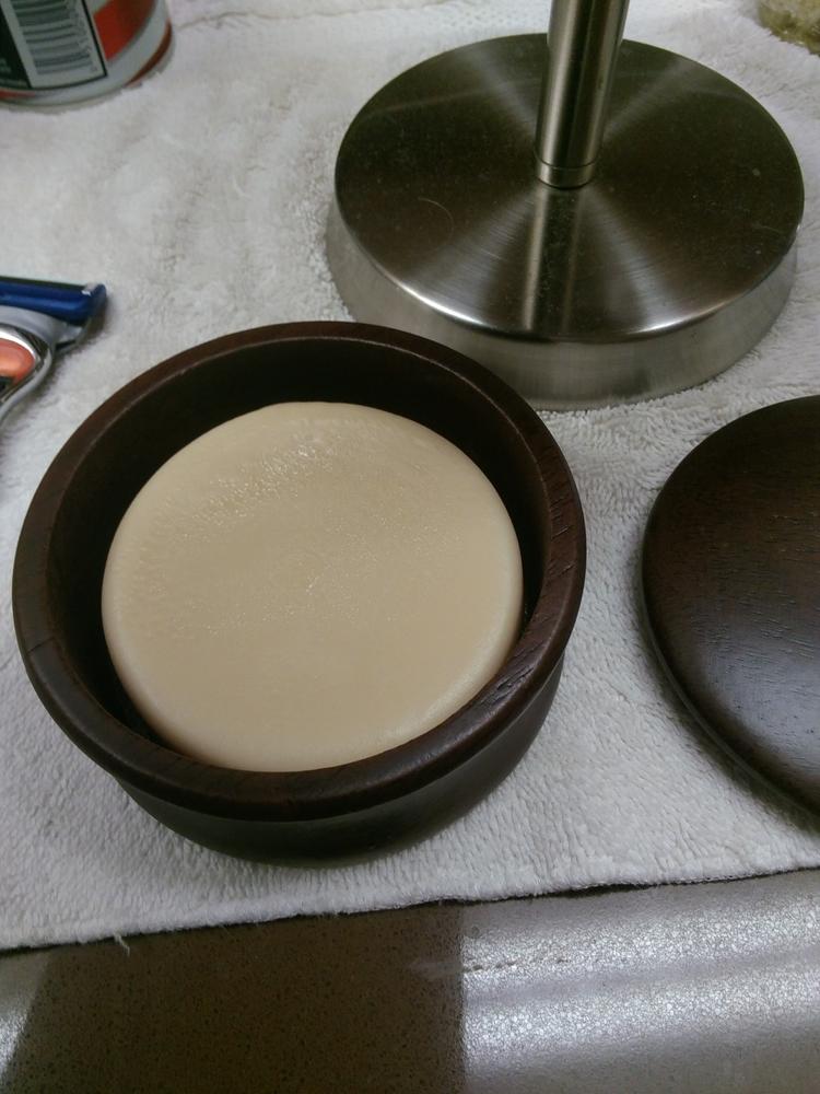 Classic Shaving Wool Fat Shaving Soap - 3" - What The Puck - Customer Photo From Stephen S.