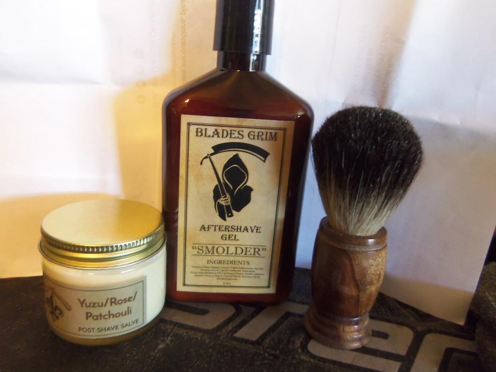 Smolder Aftershave Gel - 8.45 oz - By The Blades Grim - Customer Photo From Jill S.