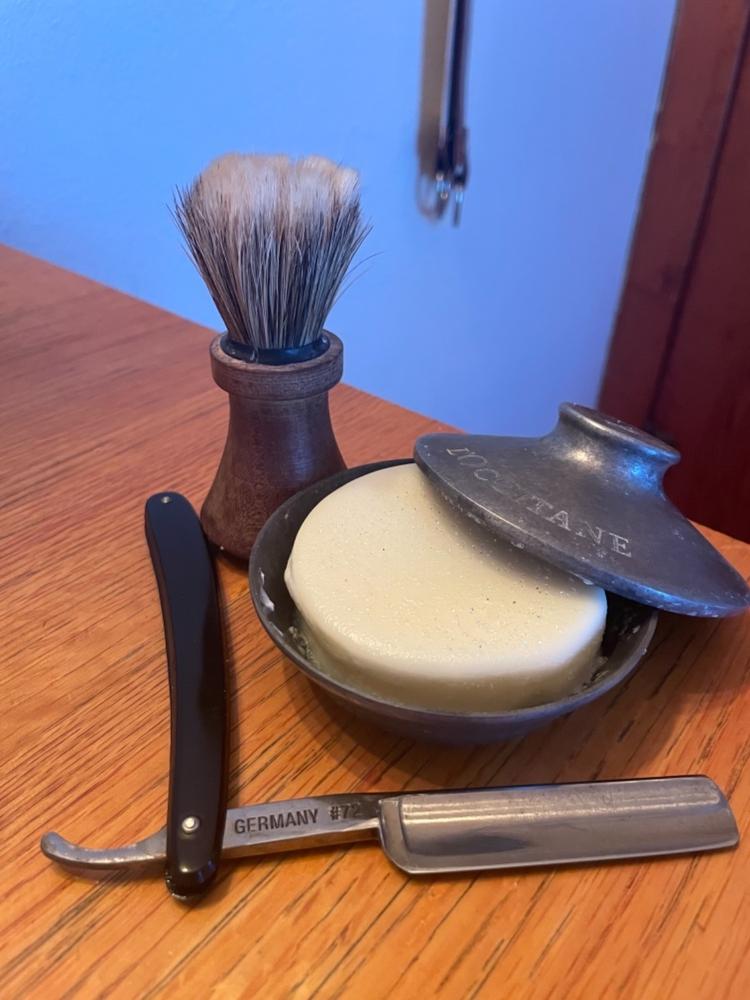 Classic Shaving Mug Soap - 3" Bay Rum - Customer Photo From Graham Estey