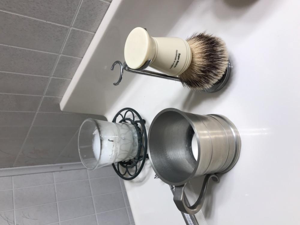 Bay Rum Scent - Classic Shaving Mug Soap - 2.5" Regular Size - Customer Photo From Richard B.