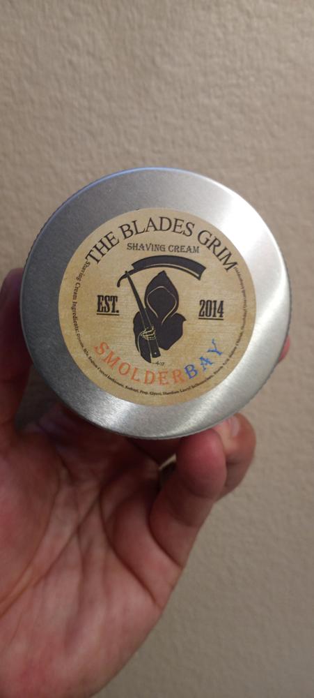 SmolderWood Luxury Shaving Cream - By The Blades Grim - Customer Photo From David Torres