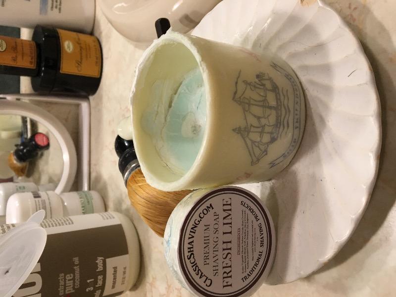Classic Shaving Mug Soap - 2.5" Regular - Customer Photo From Richard N.