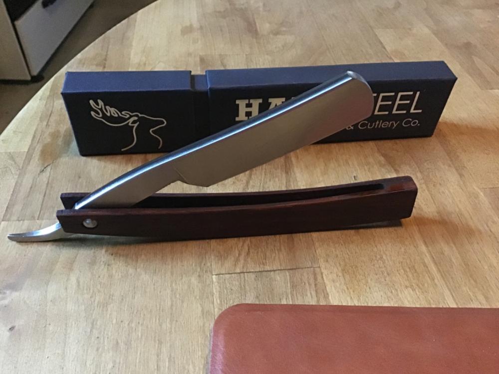 Hart Steel 6/8 Satin Finish Round Point Straight Razor - Customer Photo From Victor Sabol