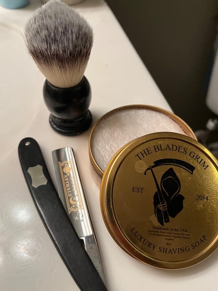 The Blades Grim Gold Luxury Shaving Soap - "Smolder" - Customer Photo From Gabriel Yacso