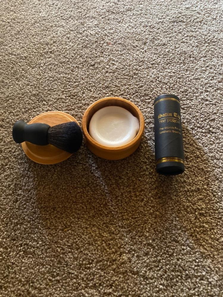 Satin Tip - The Purest - Luxury Synthetic Shaving Brush Black - Customer Photo From David Galvan