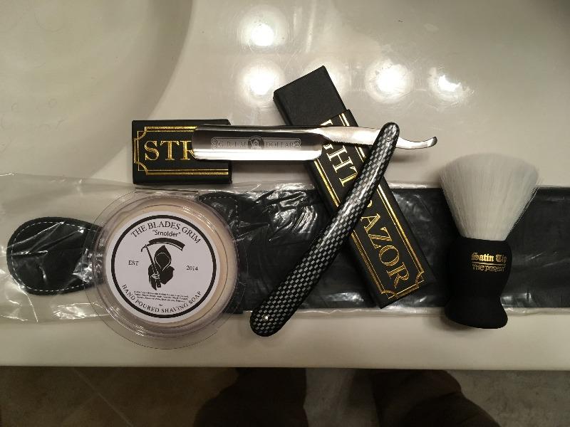 Shave Ready - Gold Dollar Straight Razor With Premium Shave Kit - Customer Photo From Robert F.