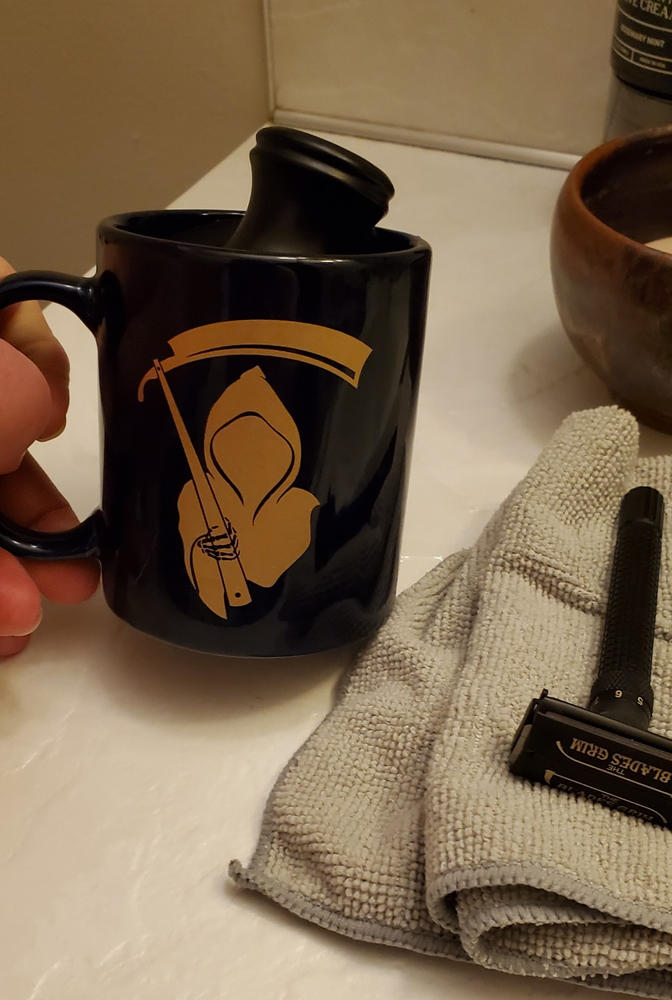 The Blades Grim Shaving Mug - Customer Photo From Jason Varnado