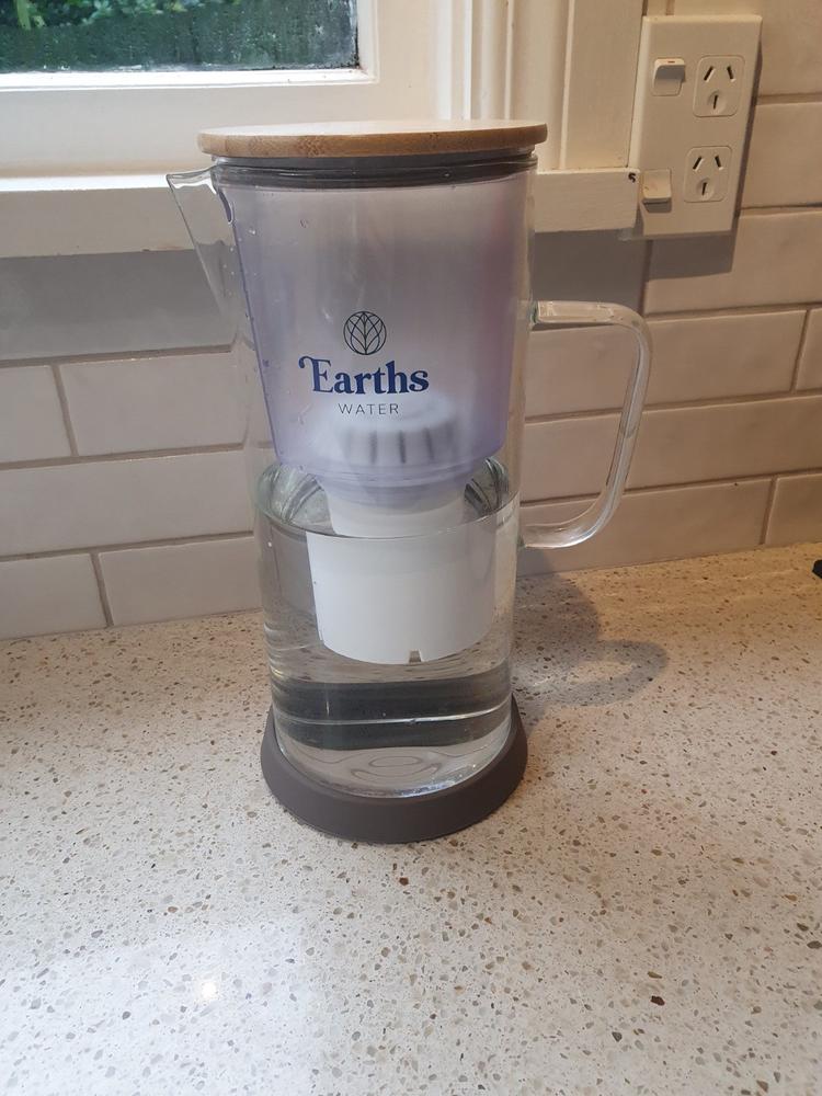 3.5L Glass Carafe Alkaline Water Filter - Natural - Customer Photo From Jordon Woolley