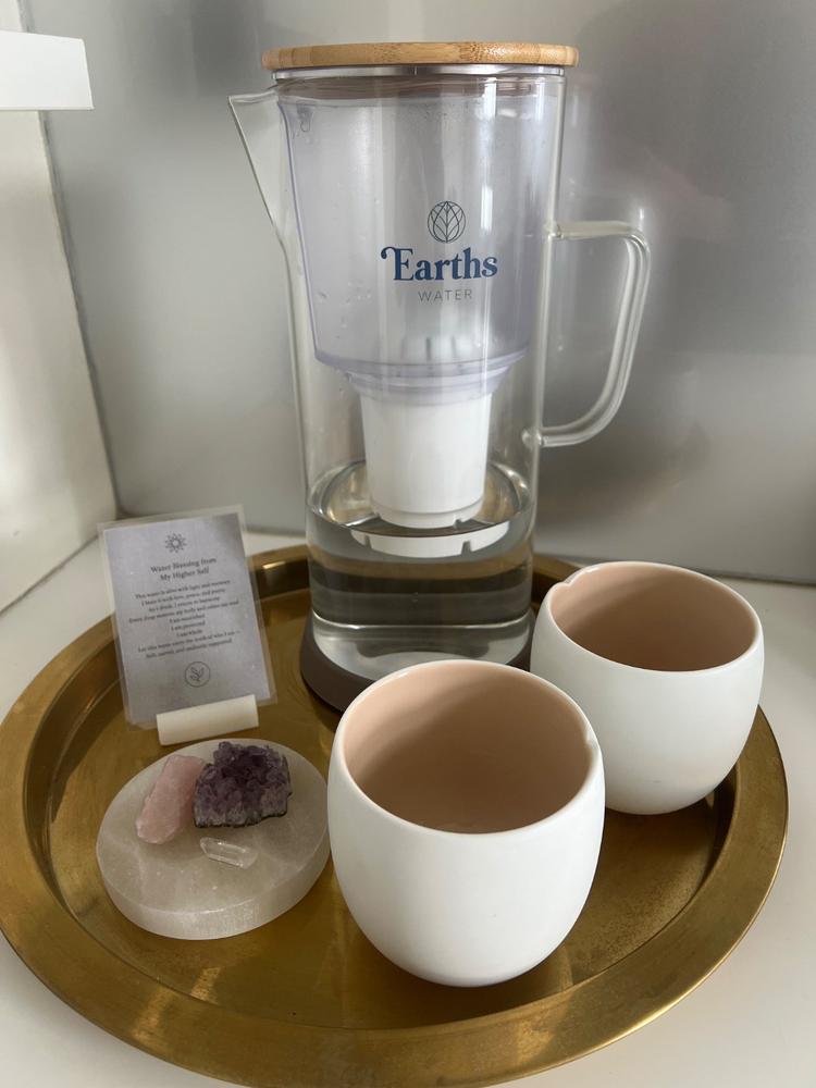 3.5L Glass Carafe Alkaline Water Filter - Natural - Customer Photo From Blanche Baker