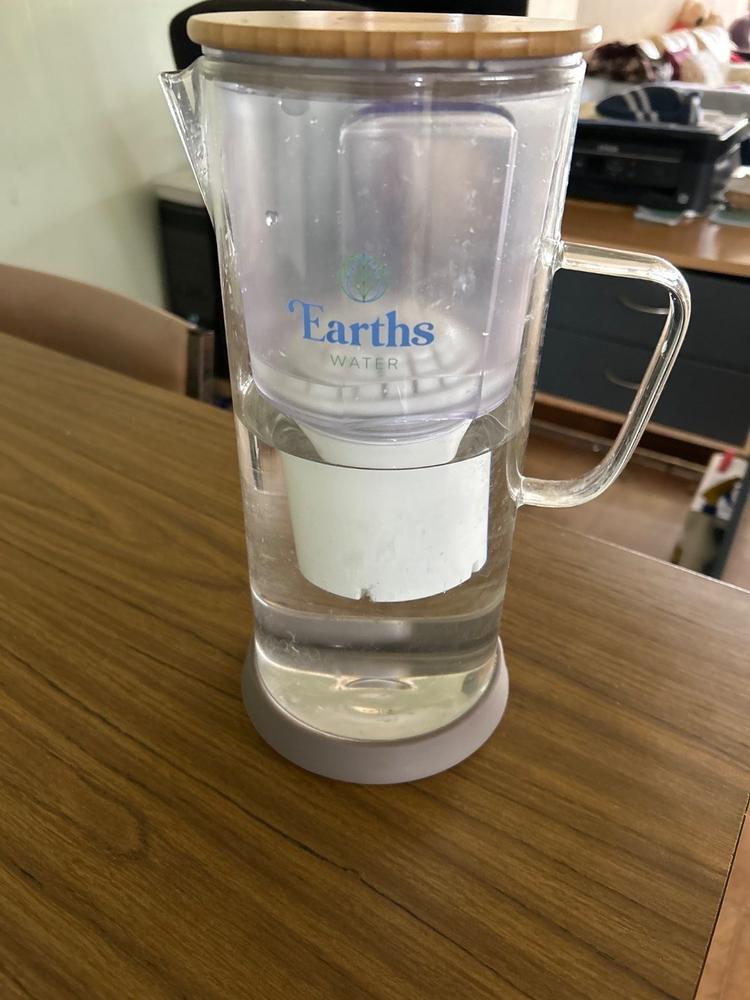 3.5L Glass Carafe Alkaline Water Filter - Natural - Customer Photo From Cathy Orelli