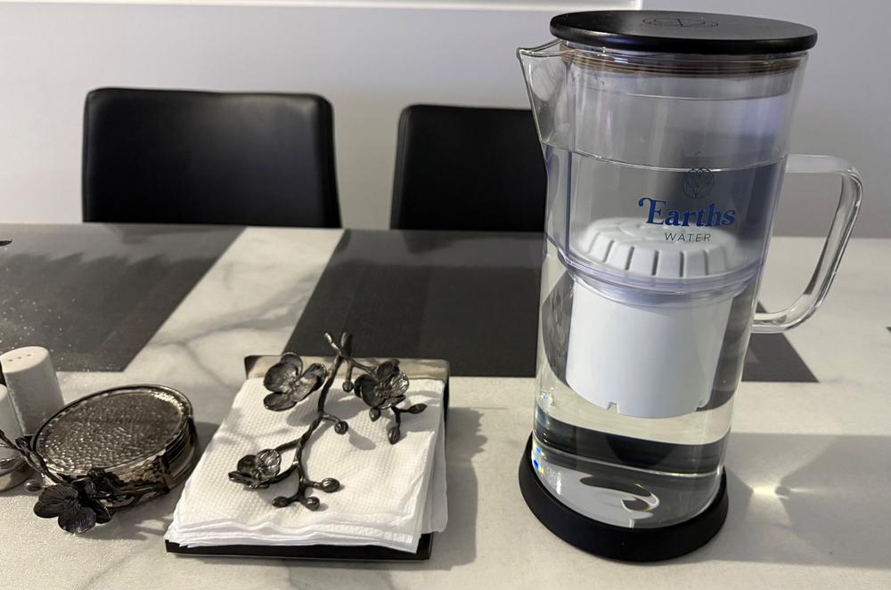 3.5L Glass Carafe Alkaline Water Filter - Black - Customer Photo From Kiranjeet Kaur