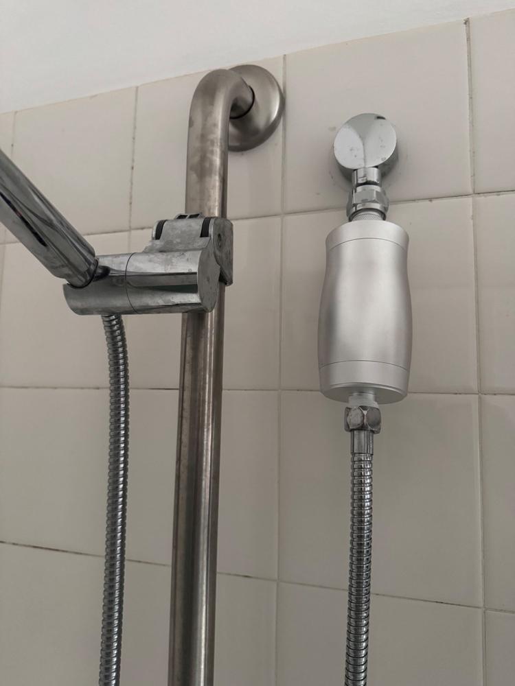 Premium Shower Filter Water Purifier & Water Softener - Silver - Customer Photo From Stephanie Codey