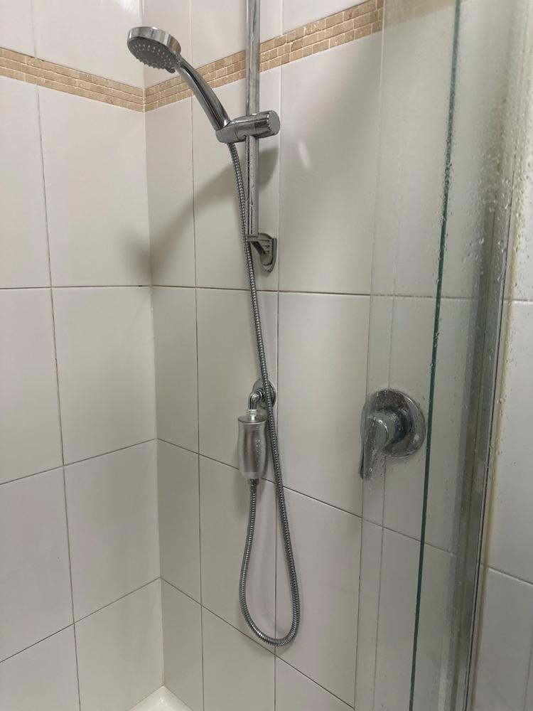 Premium Shower Filter Water Purifier & Water Softener - Silver - Customer Photo From Kristy Attard