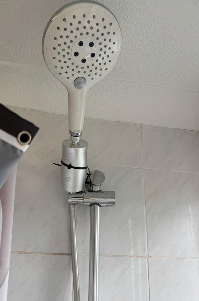 Premium Shower Filter Water Purifier & Water Softener - Silver - Customer Photo From Harrison Lee
