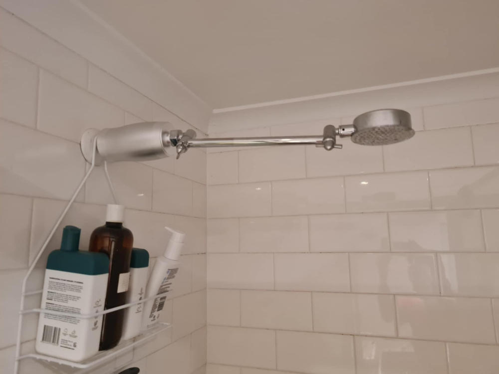 Premium Shower Filter Water Purifier & Water Softener - Silver - Customer Photo From Shari Amery