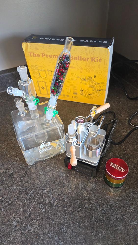 universal baller vape Universal Baller Full Kit – All-Glass Airpath Desktop Ball Vaporizer –  Great White North VC