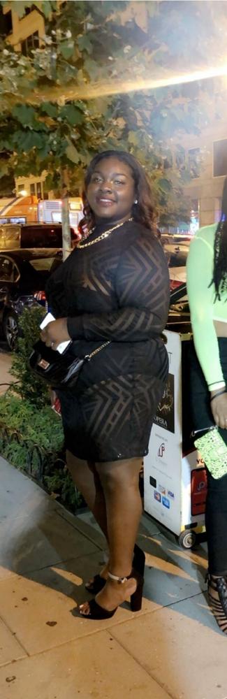 black burn out mesh jumpsuit