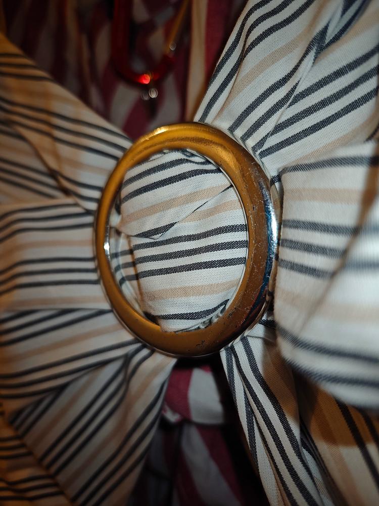 Plus Size Jozette Striped  Dress -Ivory - Customer Photo From BillG