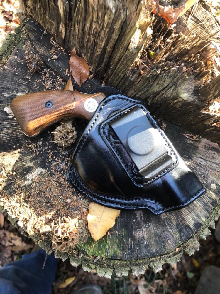 Tuckable Leather Holster - Customer Photo From Howard M.