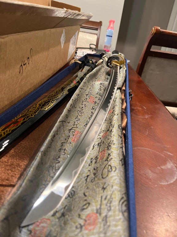 Phoenix Katana (1060 Carbon Steel) - Customer Photo From Marcuss G.