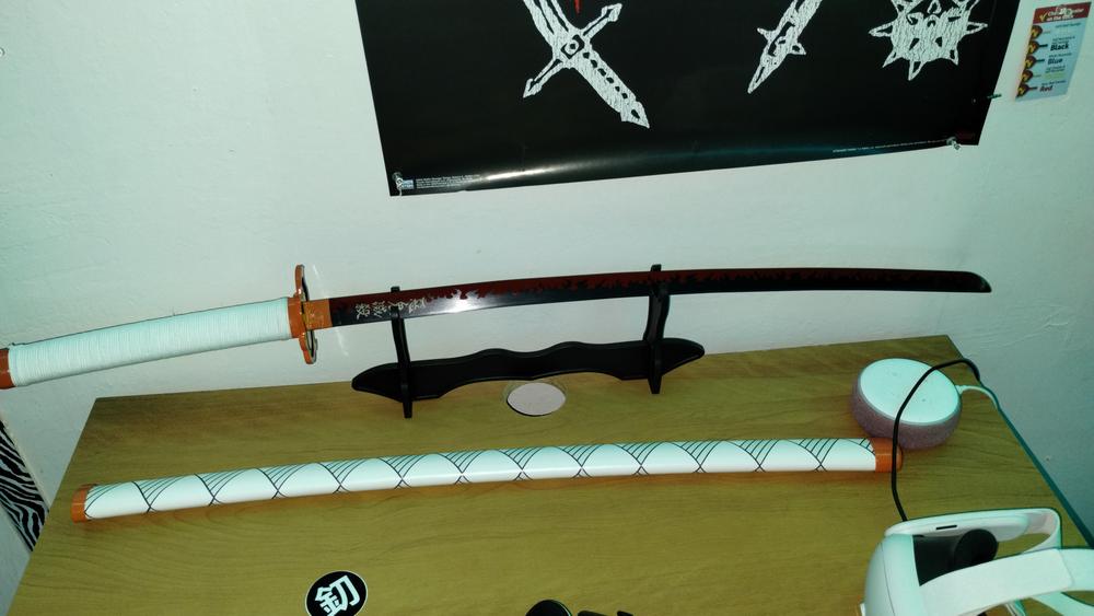 Rengoku Katana (METAL) - Customer Photo From Jeremy A.