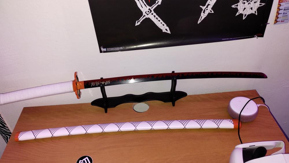 Rengoku Katana (METAL) - Customer Photo From Jeremy A.