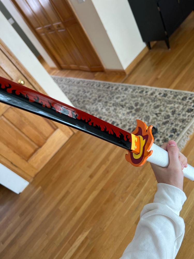 Battle-Ready Rengoku Katana (SHARP) - Customer Photo From Colby H