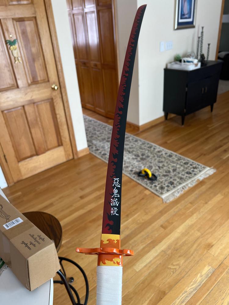 Battle-Ready Rengoku Katana (SHARP) - Customer Photo From Colby H
