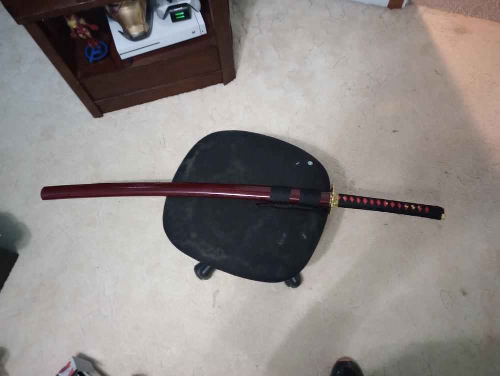 Kurayami Katana (1060 Carbon Steel) - Customer Photo From Donovan 