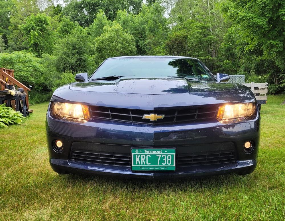 AUTOWIKI Fog Lights Kit For 2014-2015 Chevy Camaro – Halogen, Chrome Housing, W/ Wiring & Switch