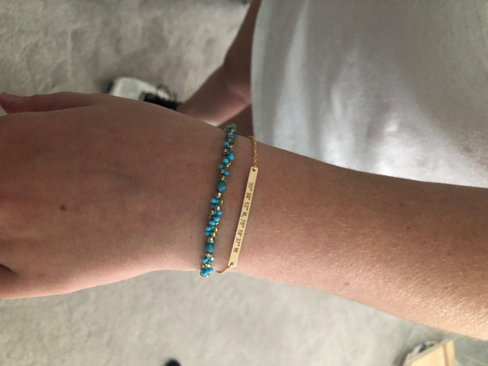 LUXE Capri Bracelet | 14K Gold - Customer Photo From Stephanie McGrory