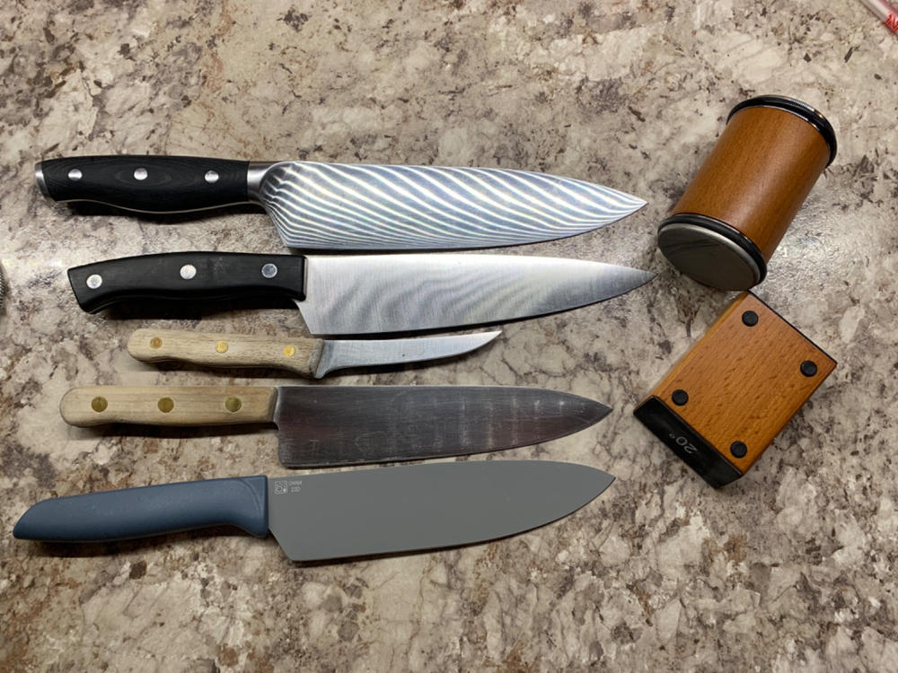 Tumbler Rolling Knife Sharpener™ & Leather Strop Companion - Knife  Sharpening Made Easy - Complete Knife Sharpening System for Kitchen Knives  - Offers