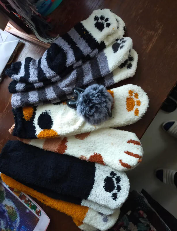 Cat paw socks - Customer Photo From Tracey Rellis