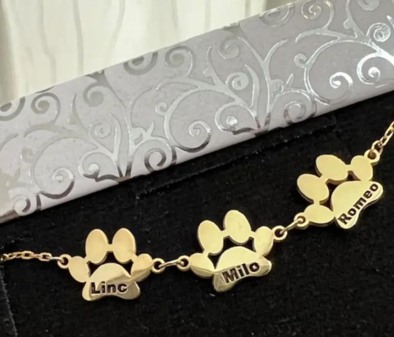 Customisable bracelet/necklace - Customer Photo From Marta T.