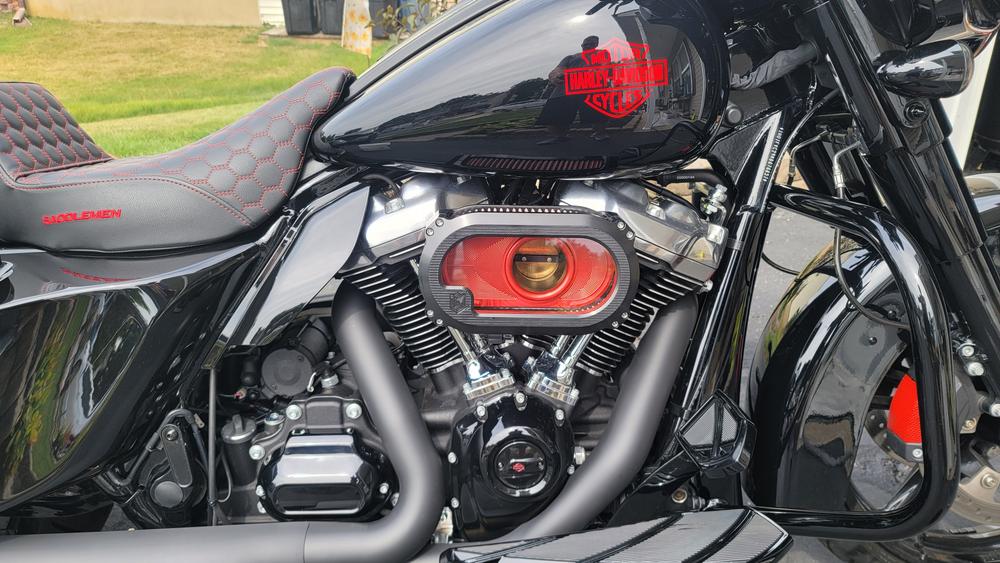 NXT-01BR Next Level Air Cleaner Kit, Black/Red Anodized - Customer Photo From James Dunn