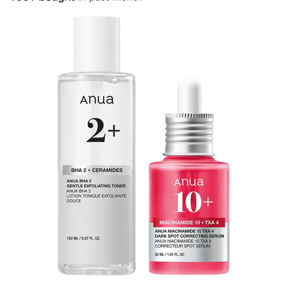 トラブルケアセット (BHA2 化粧水＋ダークスポットセラム) – アヌア Anua