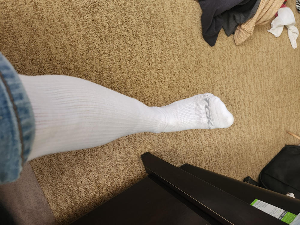 Long Work & Athletic Socks Over the Calf 6-Pack - Customer Photo From Michael Kelsay