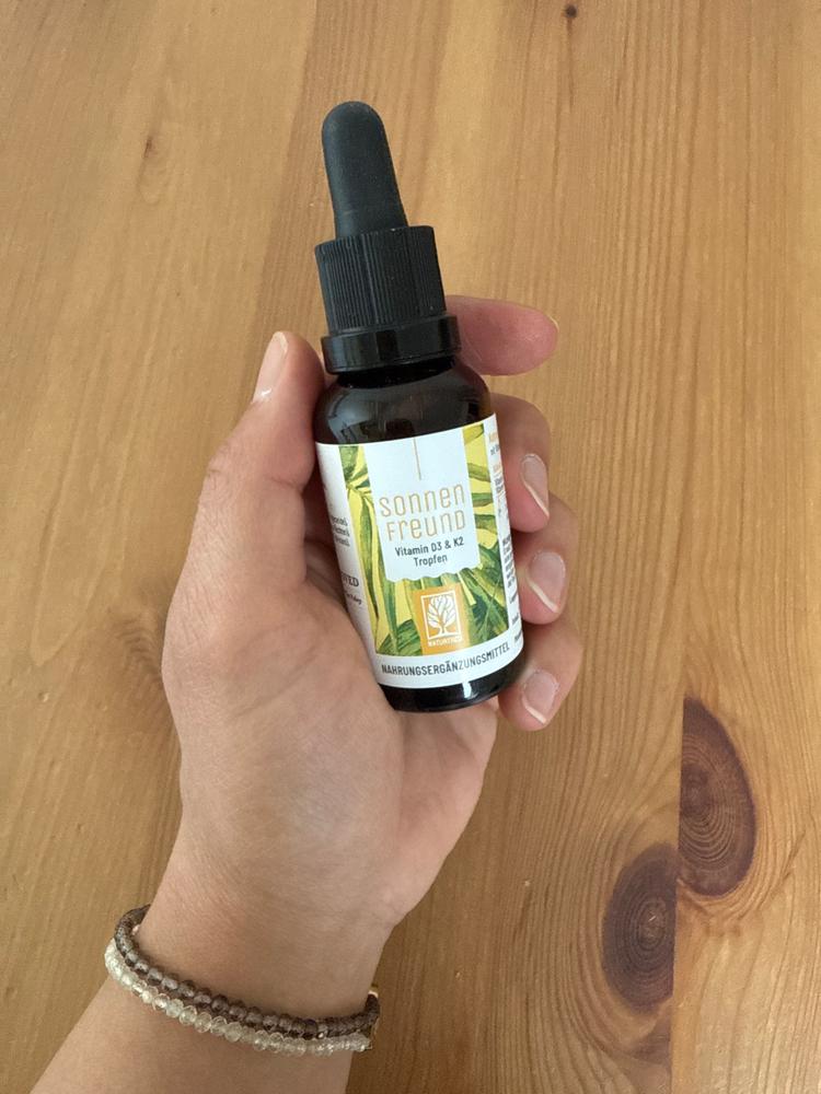 Sonnenfreund: Vitamin D3 & K2 Tropfen für Erwachsene (1.000 I.E.) - Customer Photo From Peggy