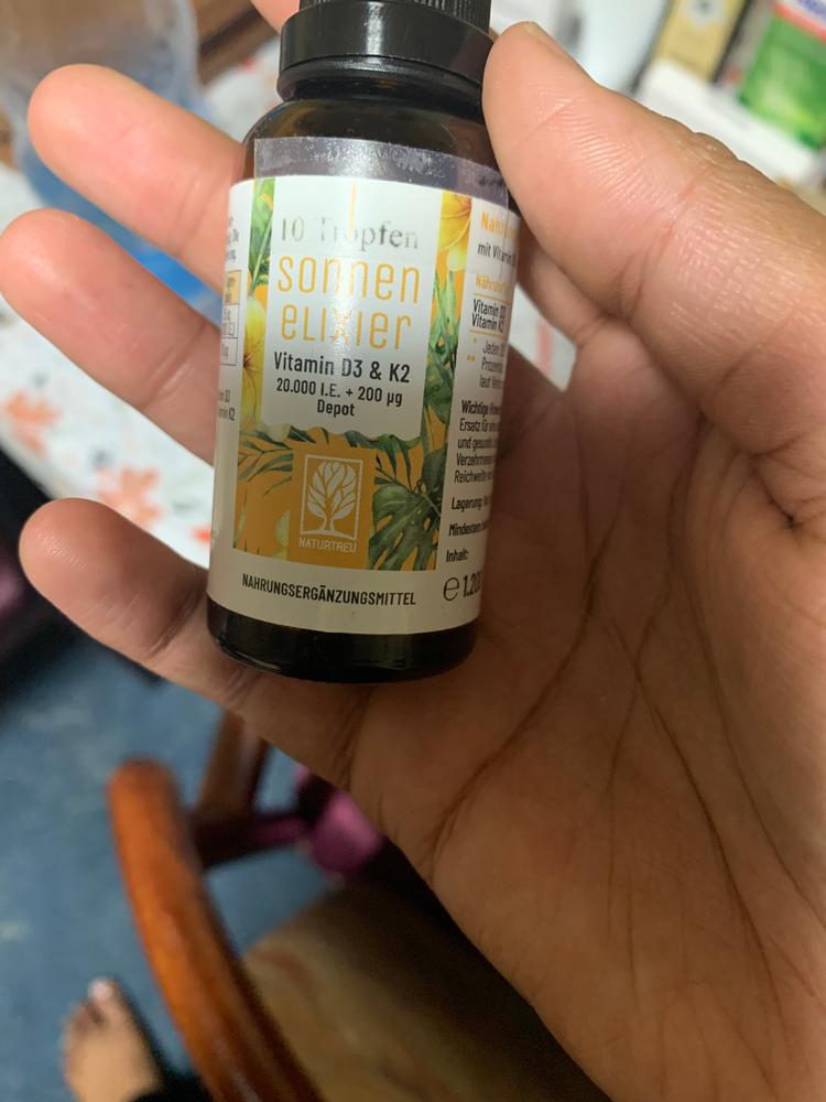 Sonnenfreund: Vitamin D3 & K2 Tropfen für Erwachsene (1.000 I.E.) - Customer Photo From Sarah Sivalingam